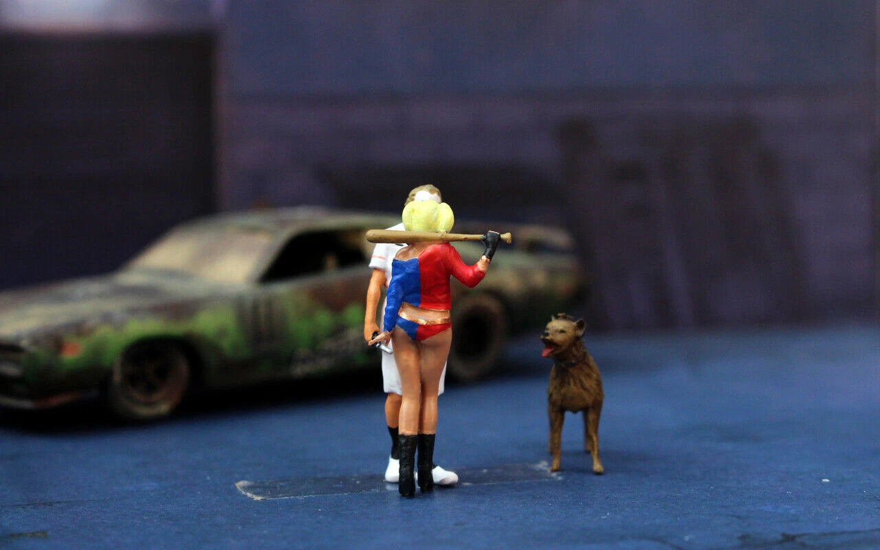 MINI TOY 1/64 people Harley Quinn sexy girl figure diorama  mini sand 07FC0E-D4 - KOEEK