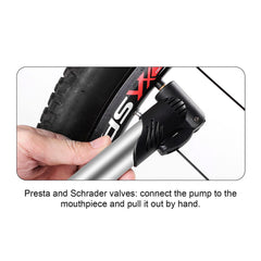 new Bicycle Mini Pump Portable Frame Pump Air Ball Pump Inflator, Basketball Pump koeek - KOEEK