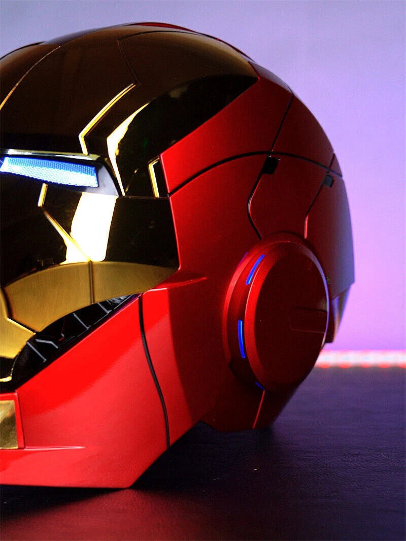 Gold Iron Man MK5 Helmet Wearable Voice-control Open&Close Gift Fast Shipping 07FC0E-D4 - KOEEK