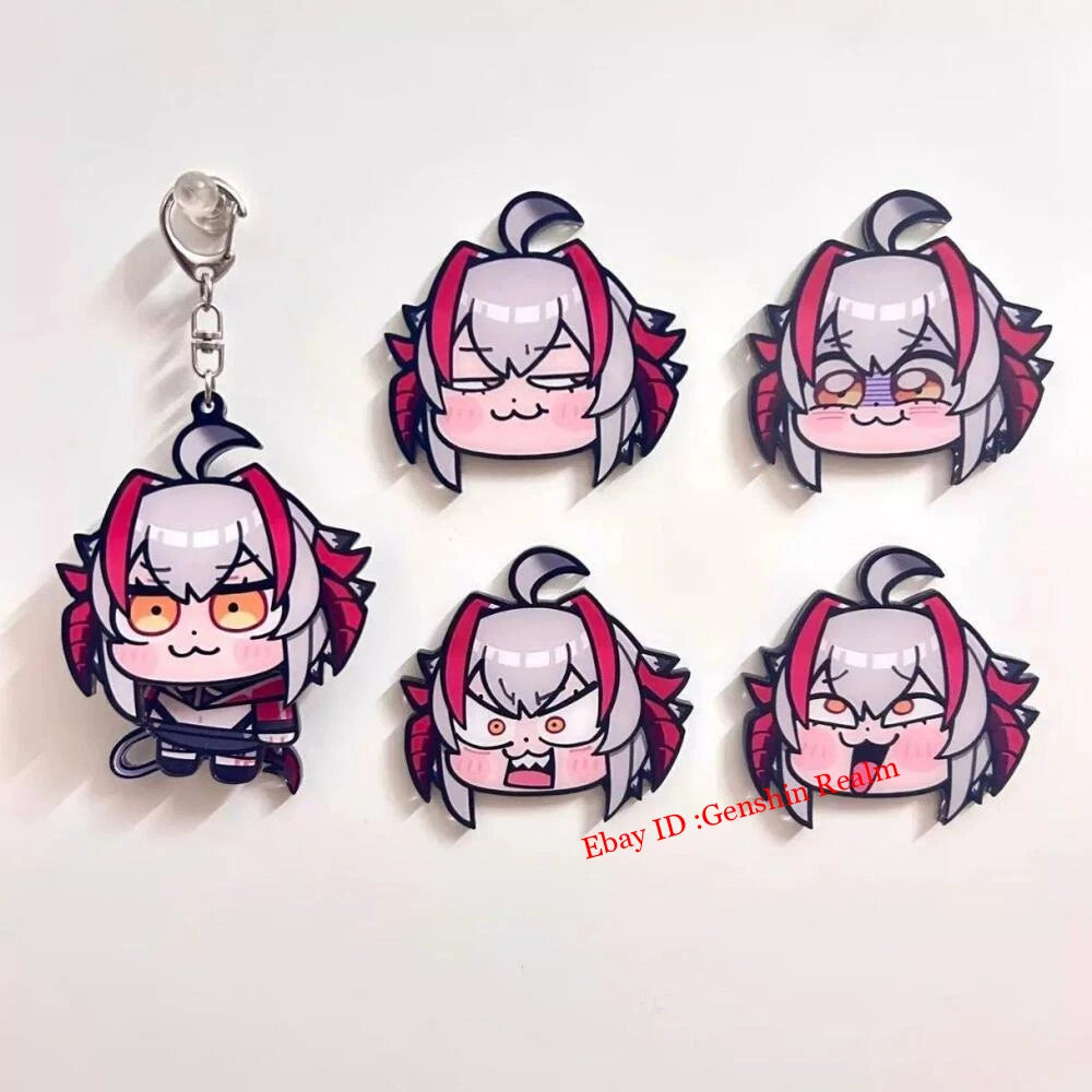 Anime Arknights Wiš'adel Acrylic Keychain Backpack Pendant Decor Gift 07FC0E-D4 - KOEEK