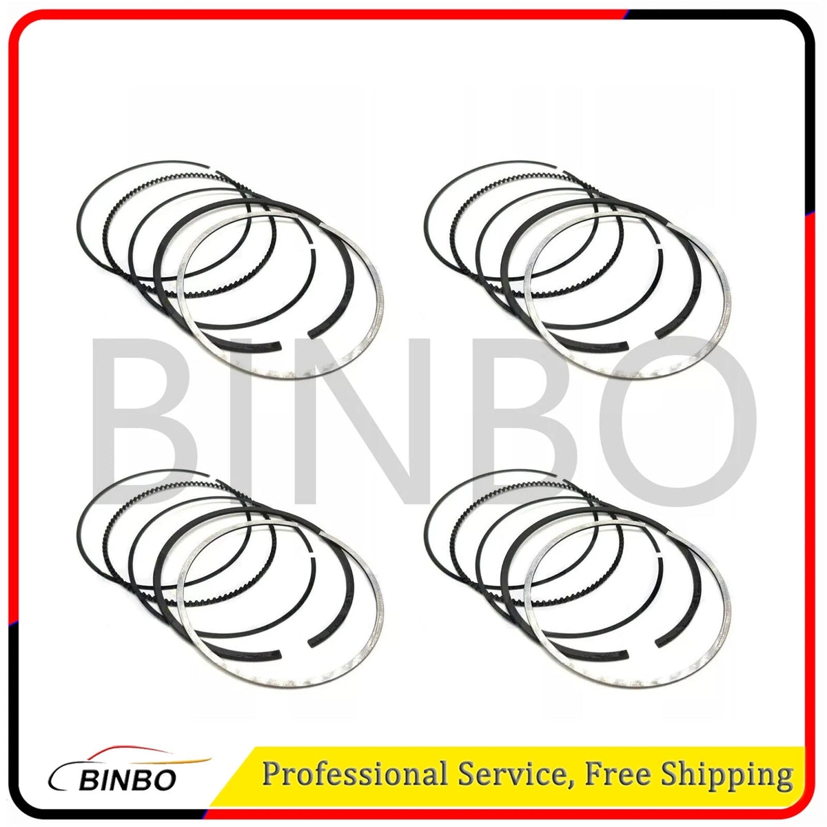 4X Engine piston rings For BMW B48 2.0T F20 F23 F33 F55 F56 G30 220i 07FC0E-D4 - KOEEK