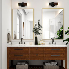 24"x32" Framed Bathroom Mirror for Wall Rectangle Mirror Aluminum Alloy Frame 07FC0E-D4 - KOEEK