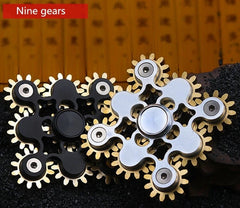 Spinner Toys Metal Brass Finger Focus Hand Stress Cube Relief Gears Fidget Toy 07FC0E-D4 - KOEEK