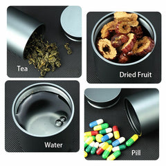 Aluminum Alloy Dust-proof Waterproof Metal Jewelry Storage Tea outdoor EDC Box 07FC0E-D4 - KOEEK