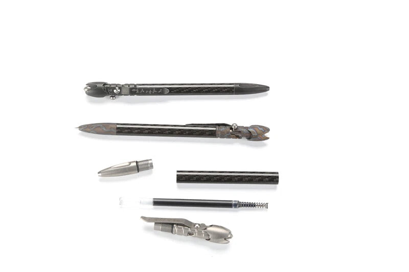 Damascus Titanium TC4 Business tactical Signature Student Business Gyro Pen Tool 07FC0E-D4 - KOEEK