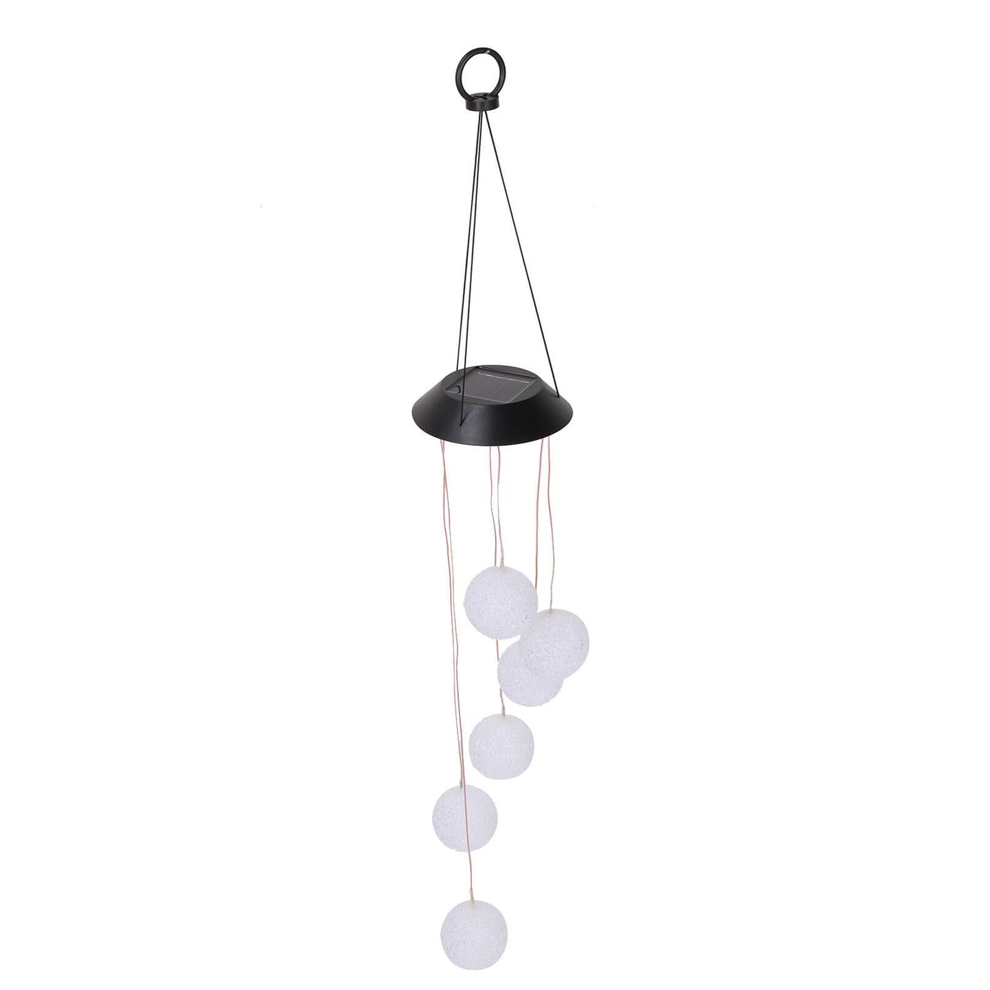 new Solar Crystal Ball Wind Chimes Light 100LM IP45 Waterproof Decorative Lamp For I koeek - KOEEK