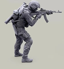 1/35 Resin Modern Soldier Gunner Unpainted Unassembled 07FC0E-D4 - KOEEK