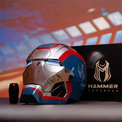 Iron Man Iron Patriot Helmet Electric Voice-control Mask Wearable Cosplay Props 07FC0E-D4 - KOEEK