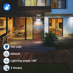 new Peasur Solar Powered Lights Outdoor Motion Sensor, 2 Pack 2 Pack, White Frame PEASUR - KOEEK