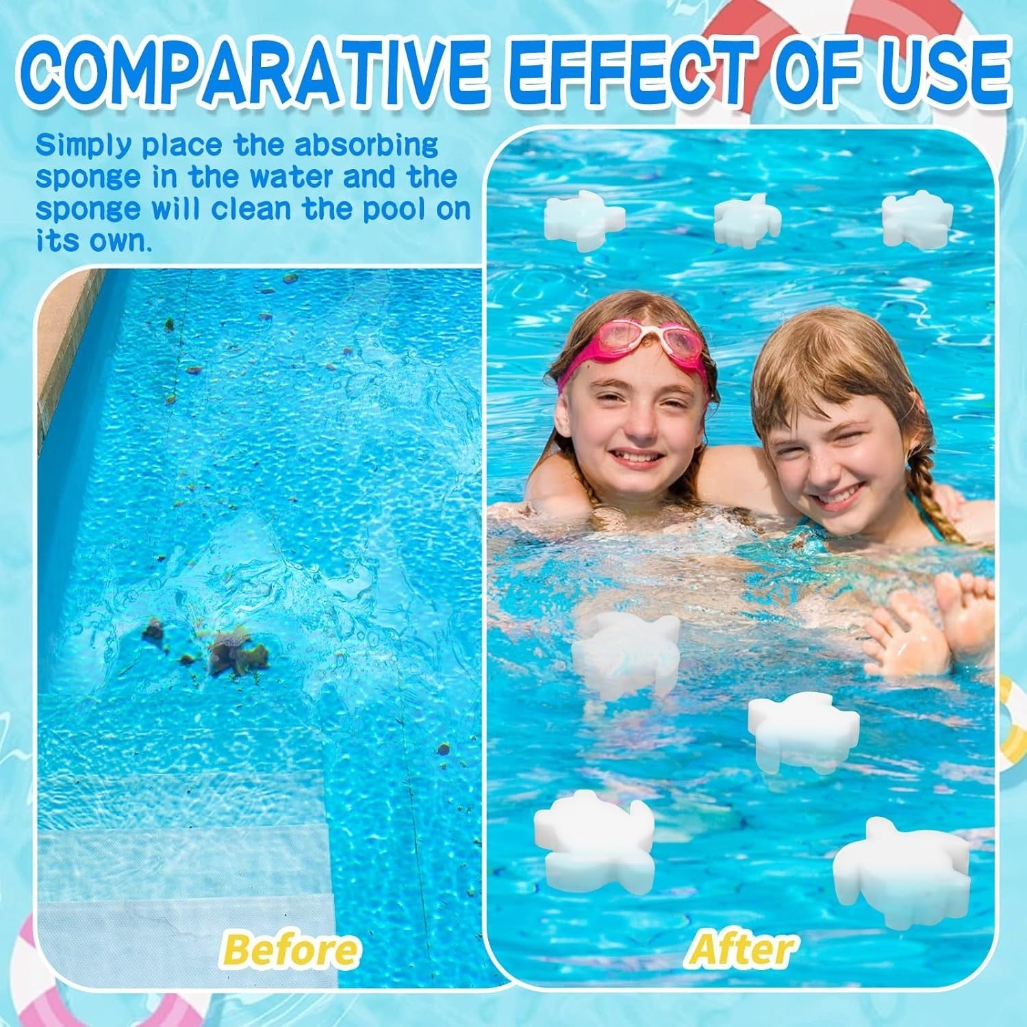 new JMUQ 10PCS Pool Sponge Oil Absorber, Scum Hot Tub 07FC0E-D4 - KOEEK