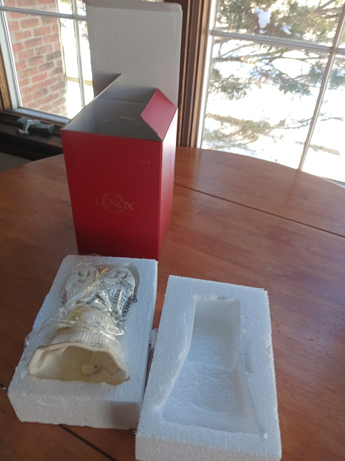 CHRISTMAS LENOX Ornament Angel Bell Holding Candle Holiday LENOX - KOEEK