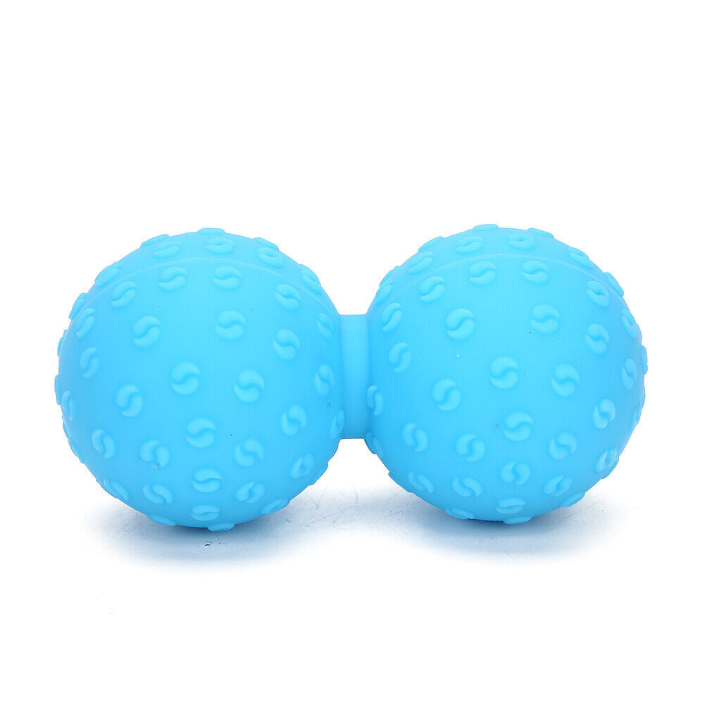 new Double Massage Ball Back Shoulder Release Deep Tissue Massage Ball(Blue ) HGF koeek - KOEEK