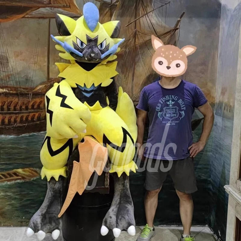 Giant Anime Plush Doll Cover Zeraora Cinderace Skin Pillow Case Toys Gift 63" 07FC0E-D4 - KOEEK