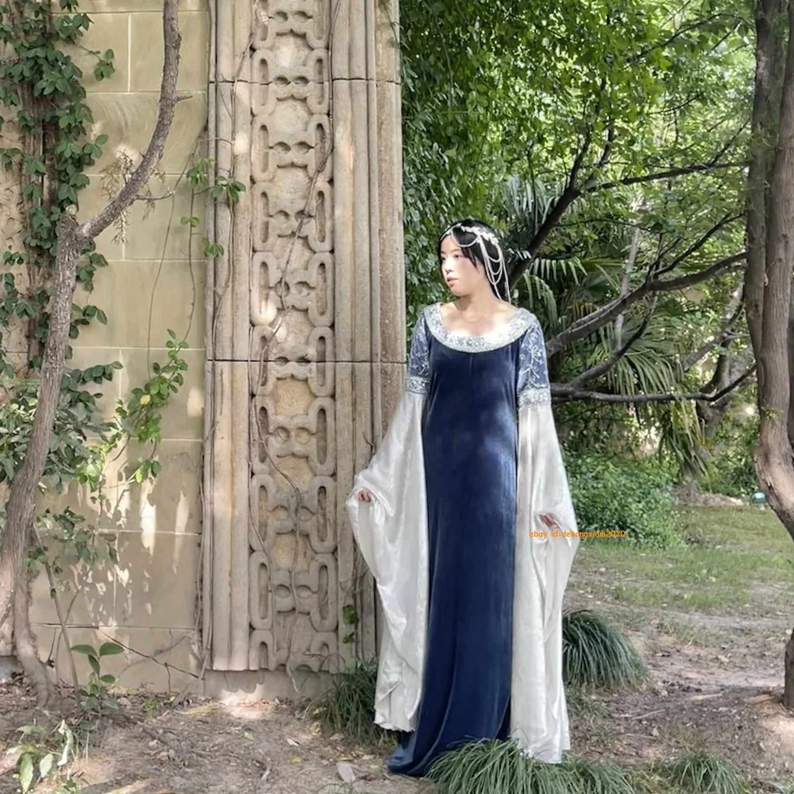 The Lord of the Rings Evenstar Arwen Cosplay Dress Costume Adult 07FC0E-D4 - KOEEK