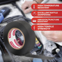 new XFasten Wire Harness Tape, 3/4-Inch x 50-Foot (5-Pack), High Temp Black XFASTEN - KOEEK