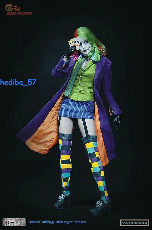 WOLFKING Female Joker Action Figure 1/6 Scale Model Toy WK89008A IN STOCK WOLFKING - KOEEK