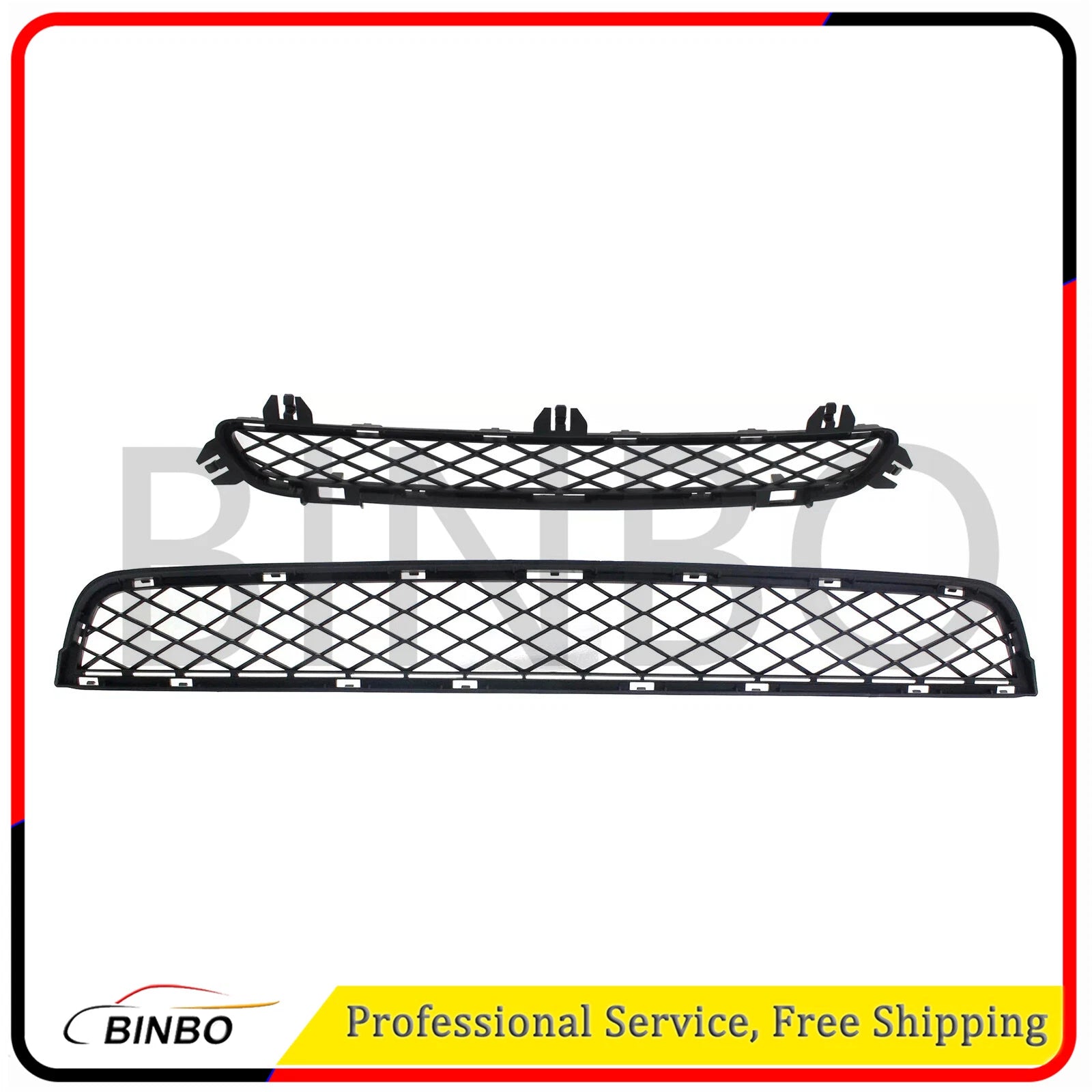 Bumper Face Bar Grille Set For 11-14 BMW X3 Textured Black Front Upper and Lower 07FC0E-D4 - KOEEK