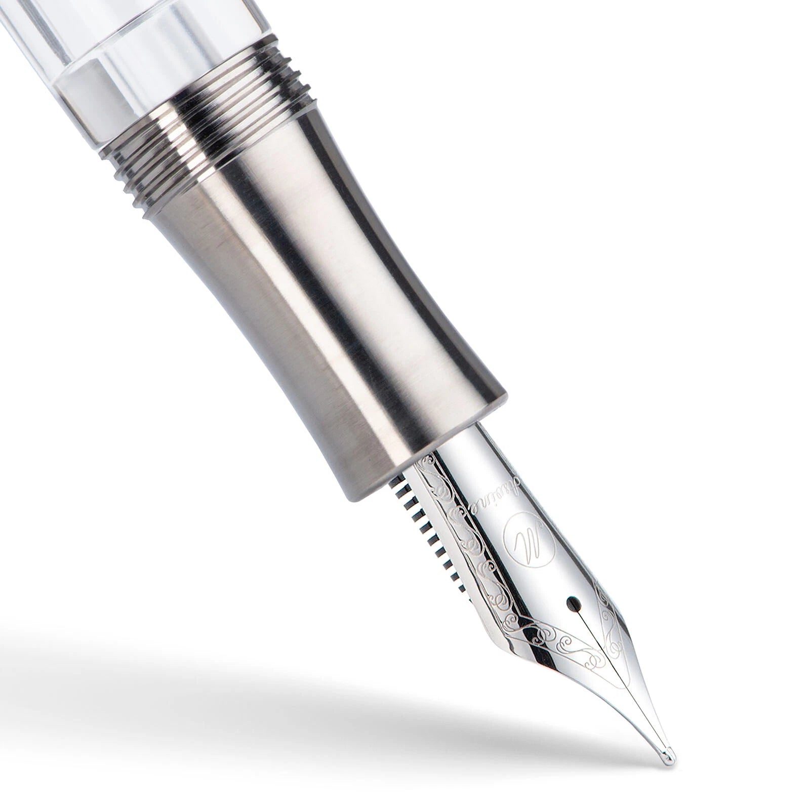 Titanium & Acrylic Writing Pen Asvine P36 Piston Fountain Pen Bock/ Asvine Nib 07FC0E-D4 - KOEEK