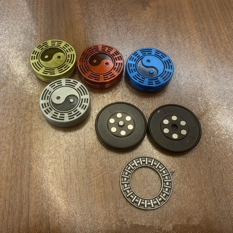 Metal Haptic Coins Adult Fidget EDC Toy ADHD Hand Spinner Stress Relief 07FC0E-D4 - KOEEK