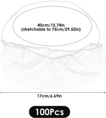 new 100 Pcs Beard Nets Food Service, Elastic Comfortable Guards Protective... 07FC0E-D4 - KOEEK
