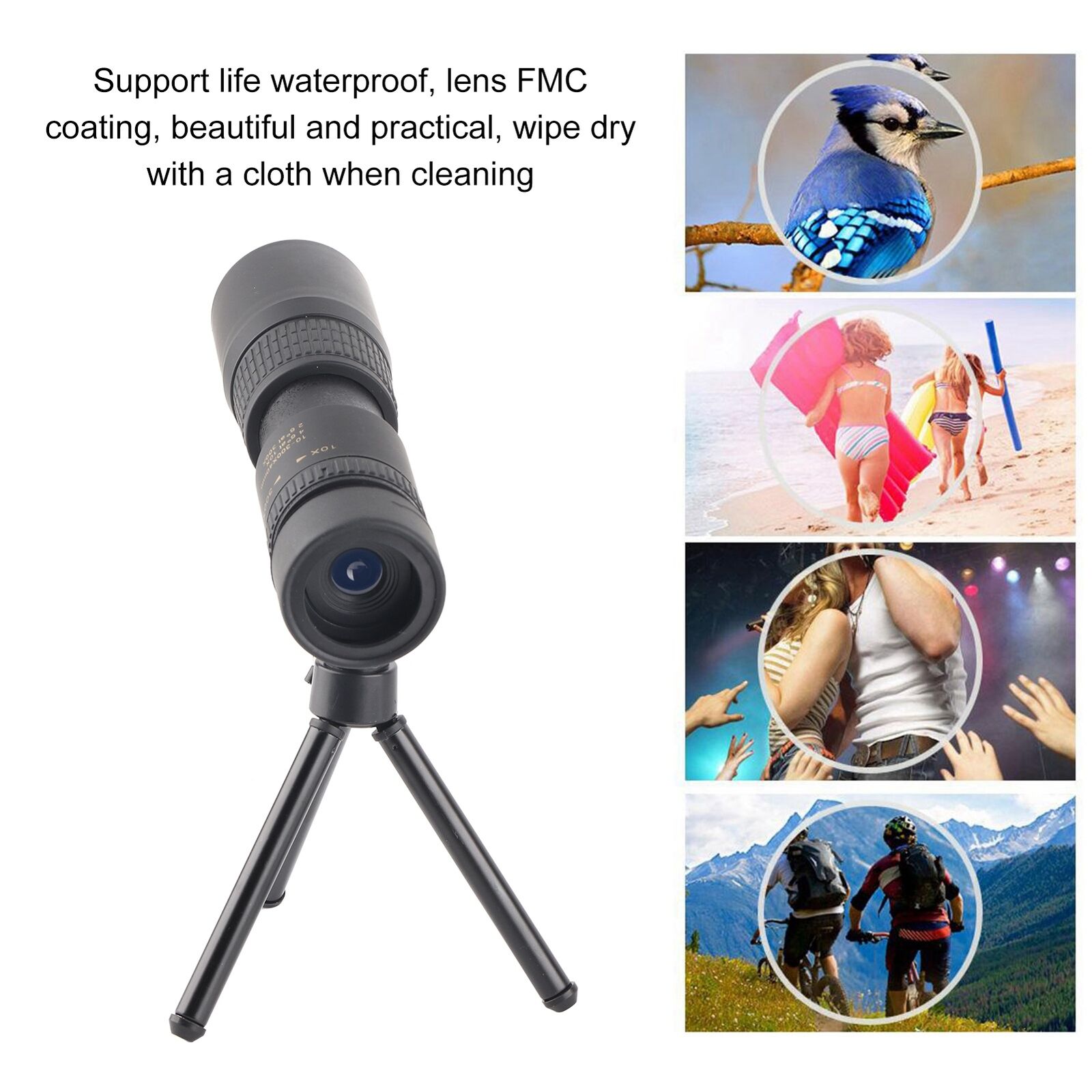 new 10‑300X40 Telescope 21mm High Magnification Single Tube Telescope Waterproof koeek - KOEEK