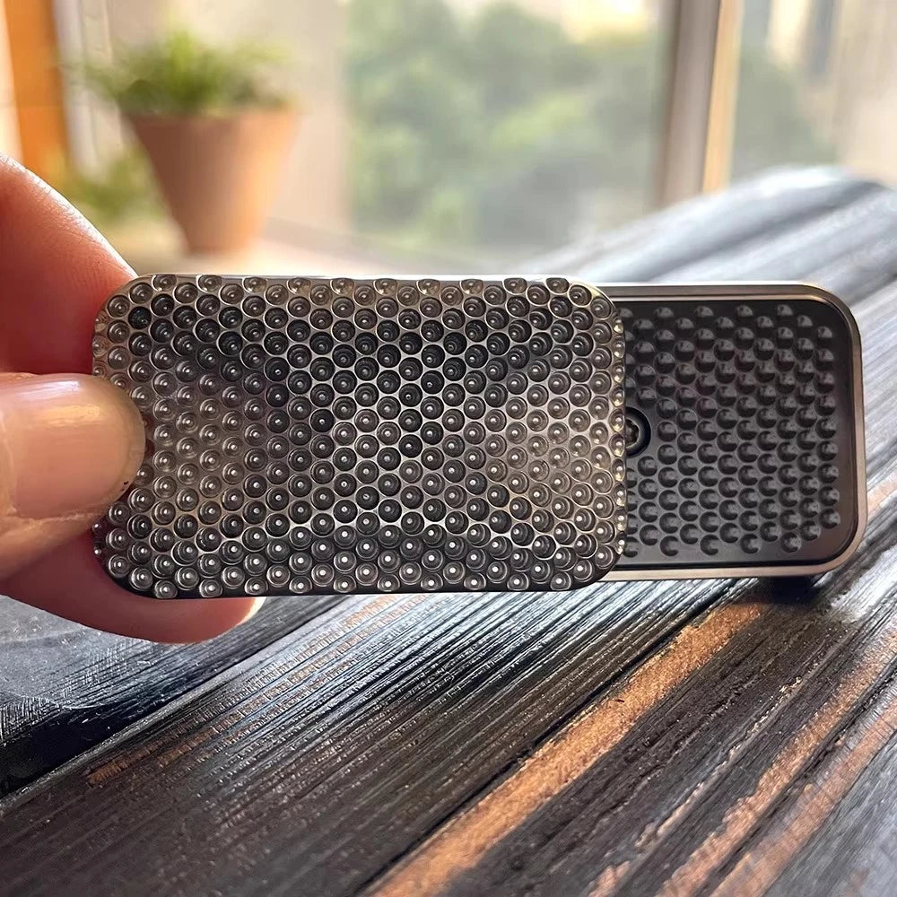 Coral Titanium Zirconium Unlimited Push Mechanical Haptic Slider Fidget Slider 07FC0E-D4 - KOEEK