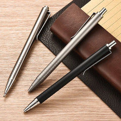 EDC Titanium Alloy Pocket Ball Pen Signature Working Tactical Pen w 5pcs Refills 07FC0E-D4 - KOEEK