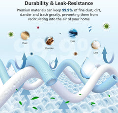 8 vacuum bags, suitable for dust treatment of the i, s, and j series 07FC0E-D4 - KOEEK