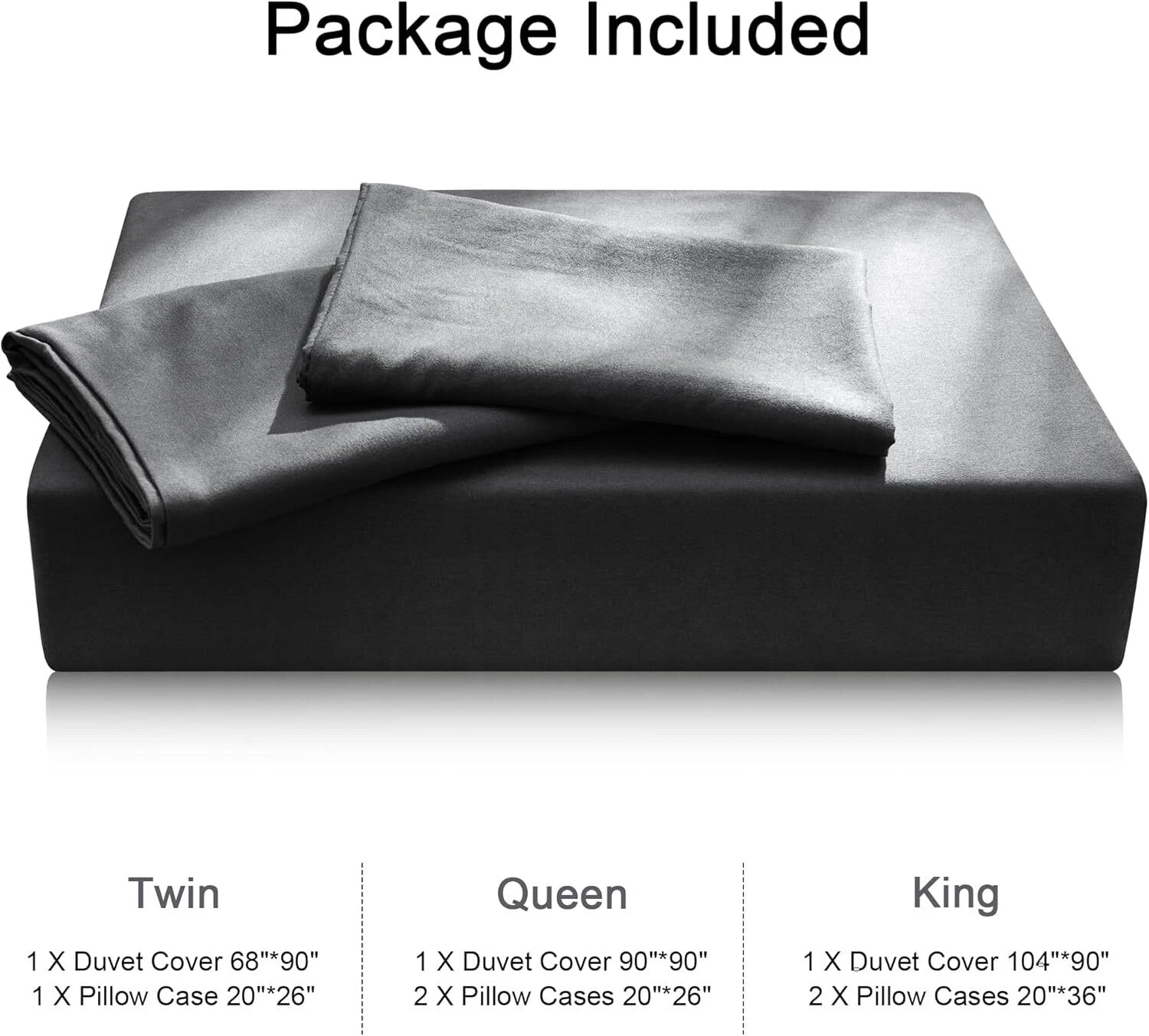 Duvet Cover Twin Size, 2 Pieces Bedding Duvet Cover Sets, Ultra Soft Breathable 07FC0E-D4 - KOEEK