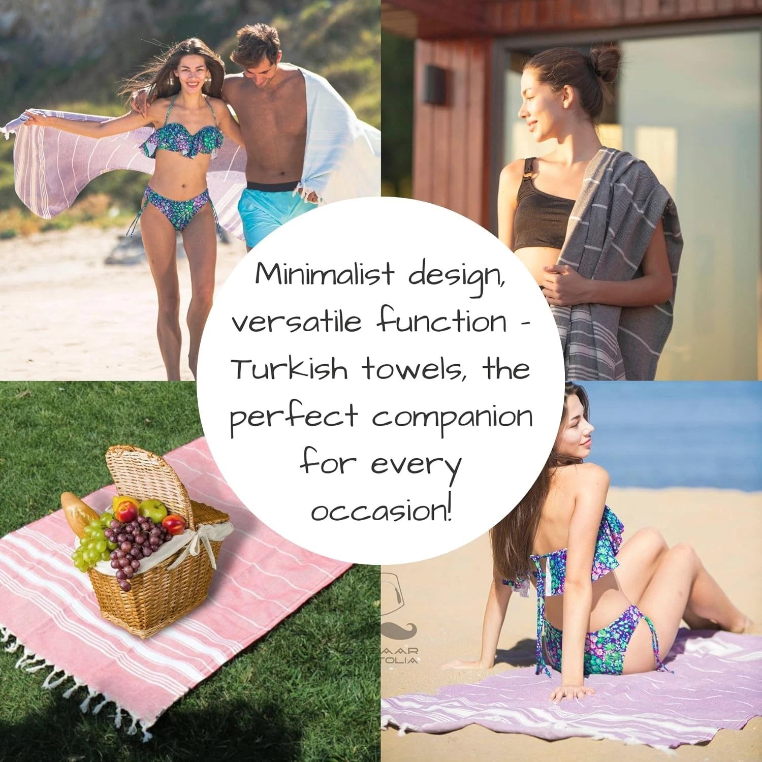 Beach towel –  cotton, quick-drying, sand-resistant towel 07FC0E-D4 - KOEEK