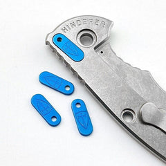 3pcs Titanium Fold Knife Back Filler Tab Spcacer for Rick Hinderer XM18 XM24 07FC0E-D4 - KOEEK