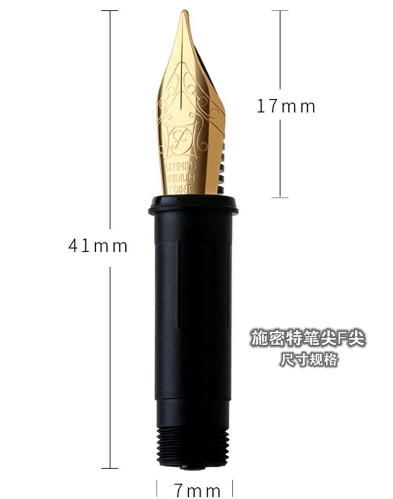 1PC EDC Imported PEI Amber Fountain Pen Octagonal Portable Office Business Pen 07FC0E-D4 - KOEEK