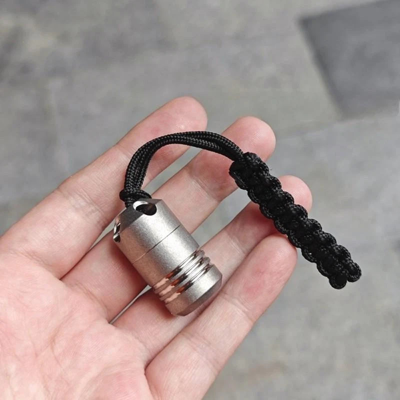 PEI Boxes Titanium alloy TC4 Waterproof Pill Case Portable Container EDC Pendant 07FC0E-D4 - KOEEK