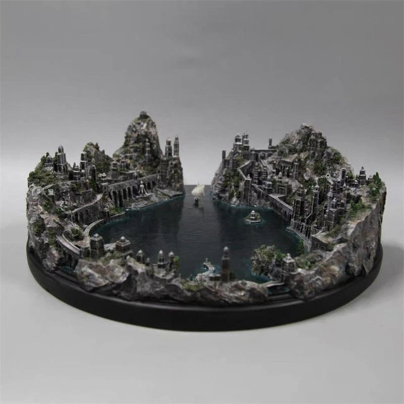 The Lord of the Rings The Hobbit Grey Havens Resin Statue Scene Display Model 07FC0E-D4 - KOEEK