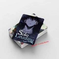 60Pcs/Set Anime Solo Leveling Sung Jin-Woo Card Collection Sticker Decor Gift 07FC0E-D4 - KOEEK