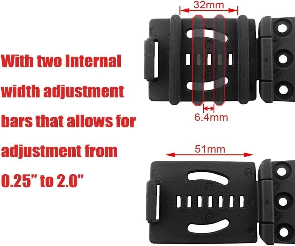 2pc Knife Belt Clip Outdoor Loops Blade Sheath Tool For DIYKydexSheathHolster 07FC0E-D4 - KOEEK