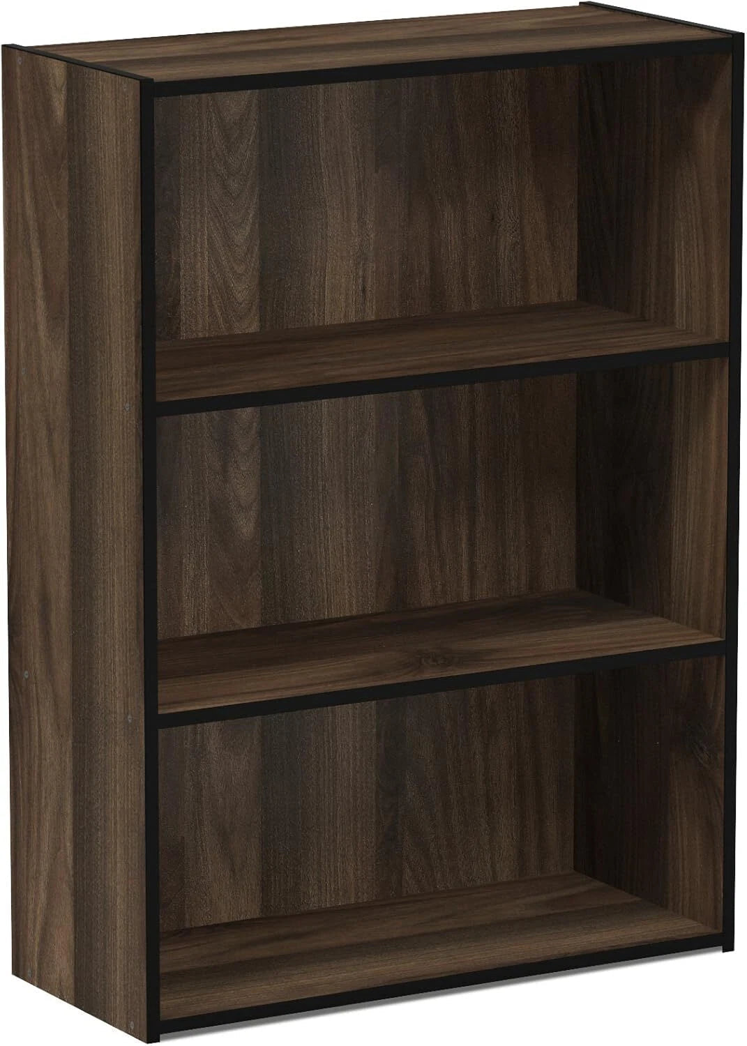 3-Shelf Open Bookshelf, Columbia Walnut 07FC0E-D4 - KOEEK