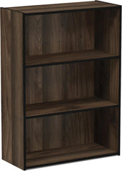 3-Shelf Open Bookshelf, Columbia Walnut 07FC0E-D4 - KOEEK