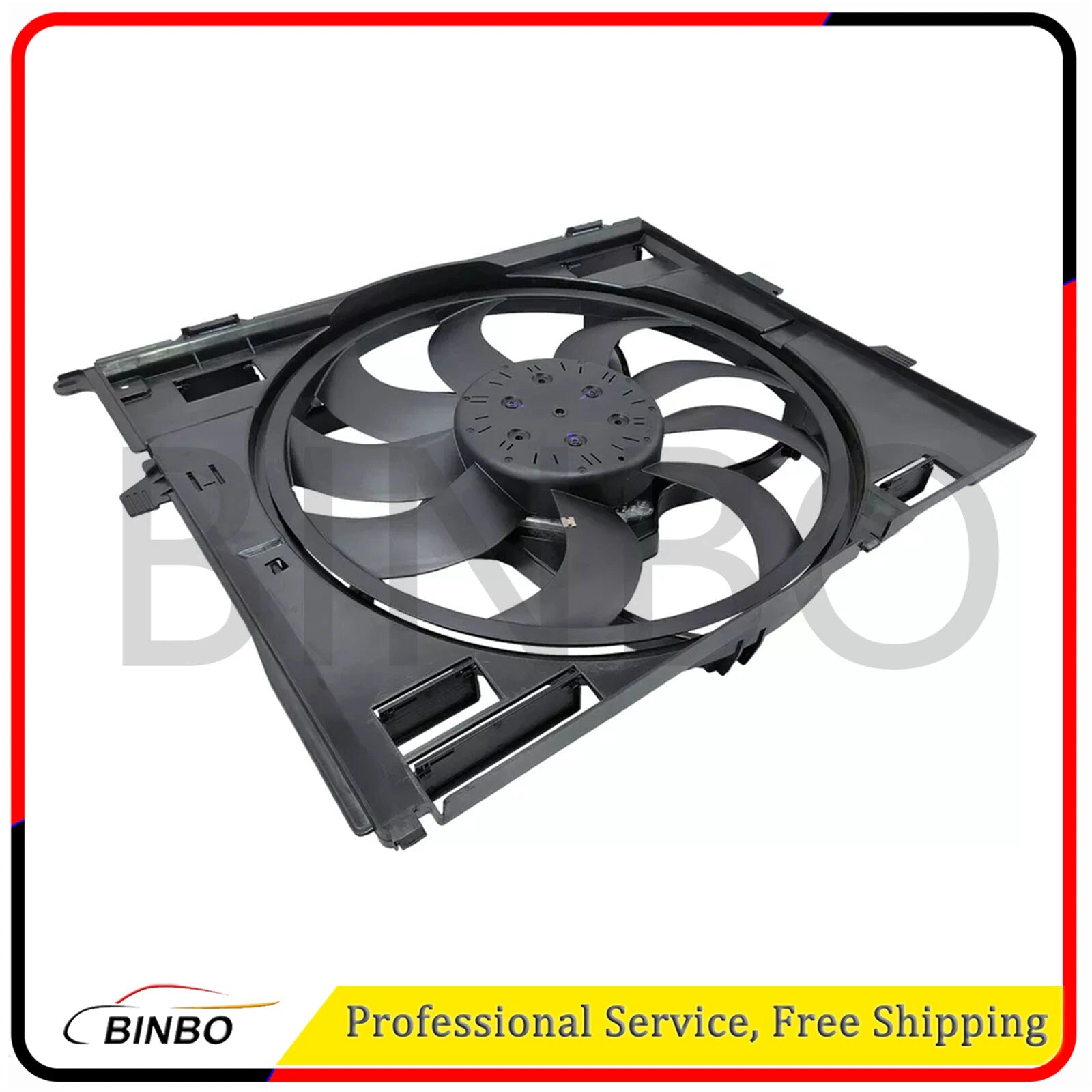 Radiator Cooling Fan Assembly For BMW 230i 330i 340i 430i 440i 16-20 17428625440 07FC0E-D4 - KOEEK