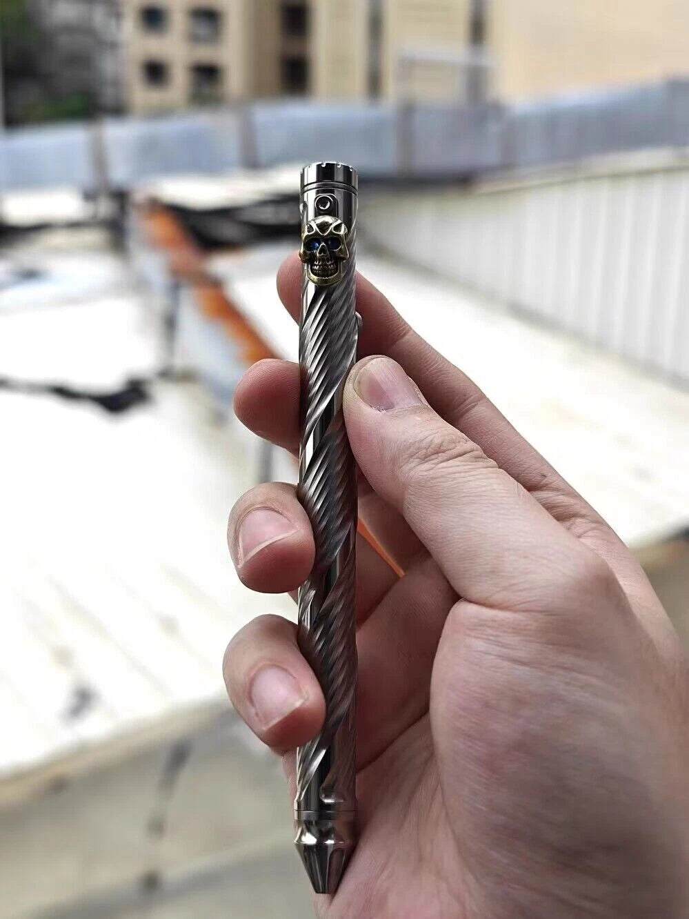 Titanium Alloy Bolt Pen Writing Mechanical Ballpoint Pen Outdoor EDC Multi-Tool 07FC0E-D4 - KOEEK