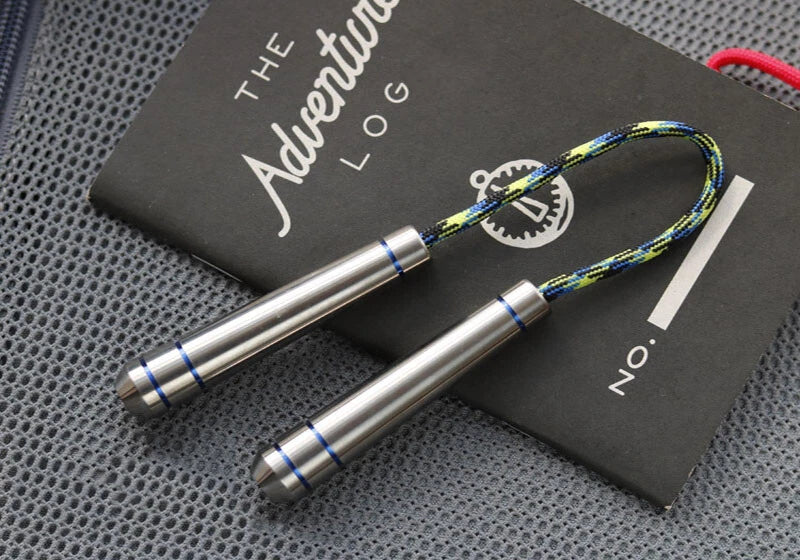 Titanium Begleri Fidget Toy Finger Skill Exercise Paracord Stress Worry Bead Toy 07FC0E-D4 - KOEEK