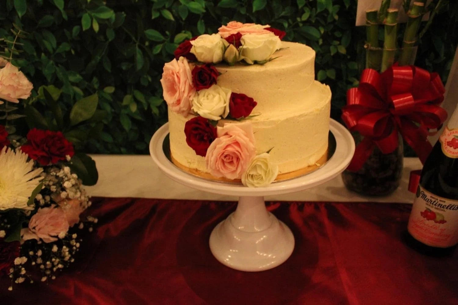 Round Cake Stand White 11" Cake Display Stand Dessert Cupcake Display Tray 07FC0E-D4 - KOEEK