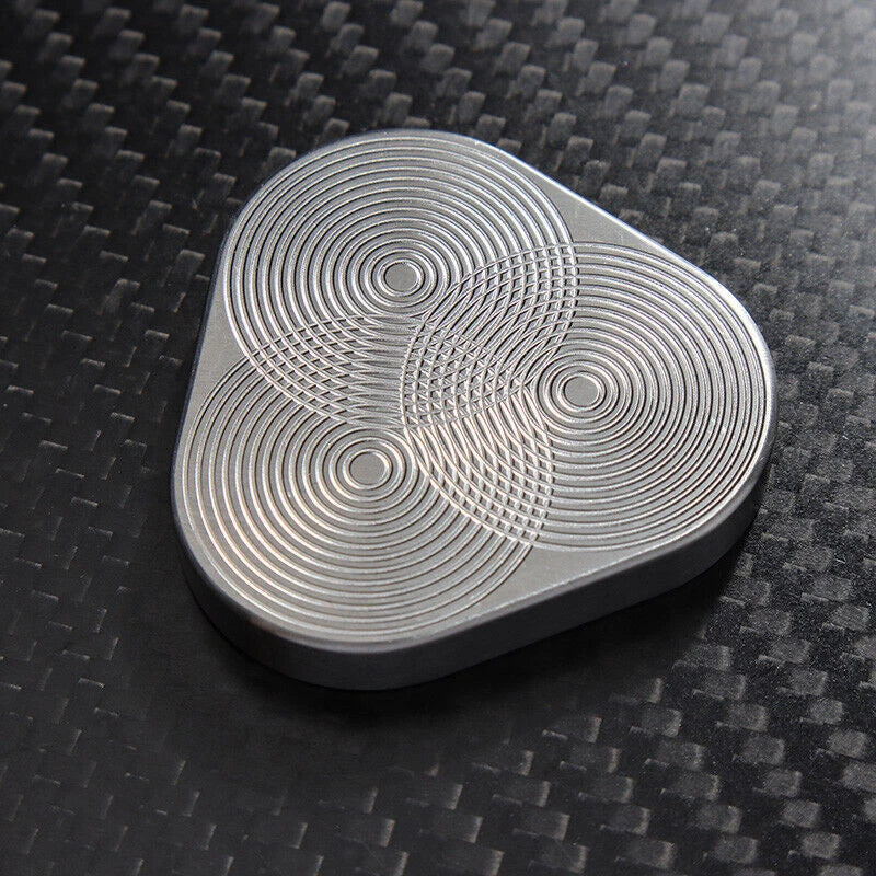 EDC Click Clicker Revolve Slider Push Card Hand Fidget decompression Pocket gift 07FC0E-D4 - KOEEK