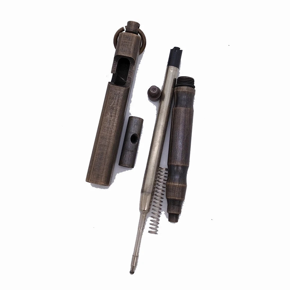 Solid Brass Bolt Action Pen Pocket EDC Signature Ballpoint collectible Gel Pen 07FC0E-D4 - KOEEK