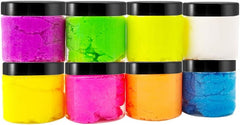 new 20 Pack 2 oz Clear Plastic Round Slime Containers,Empty 2 Ounces, Black Lids 07FC0E-D4 - KOEEK