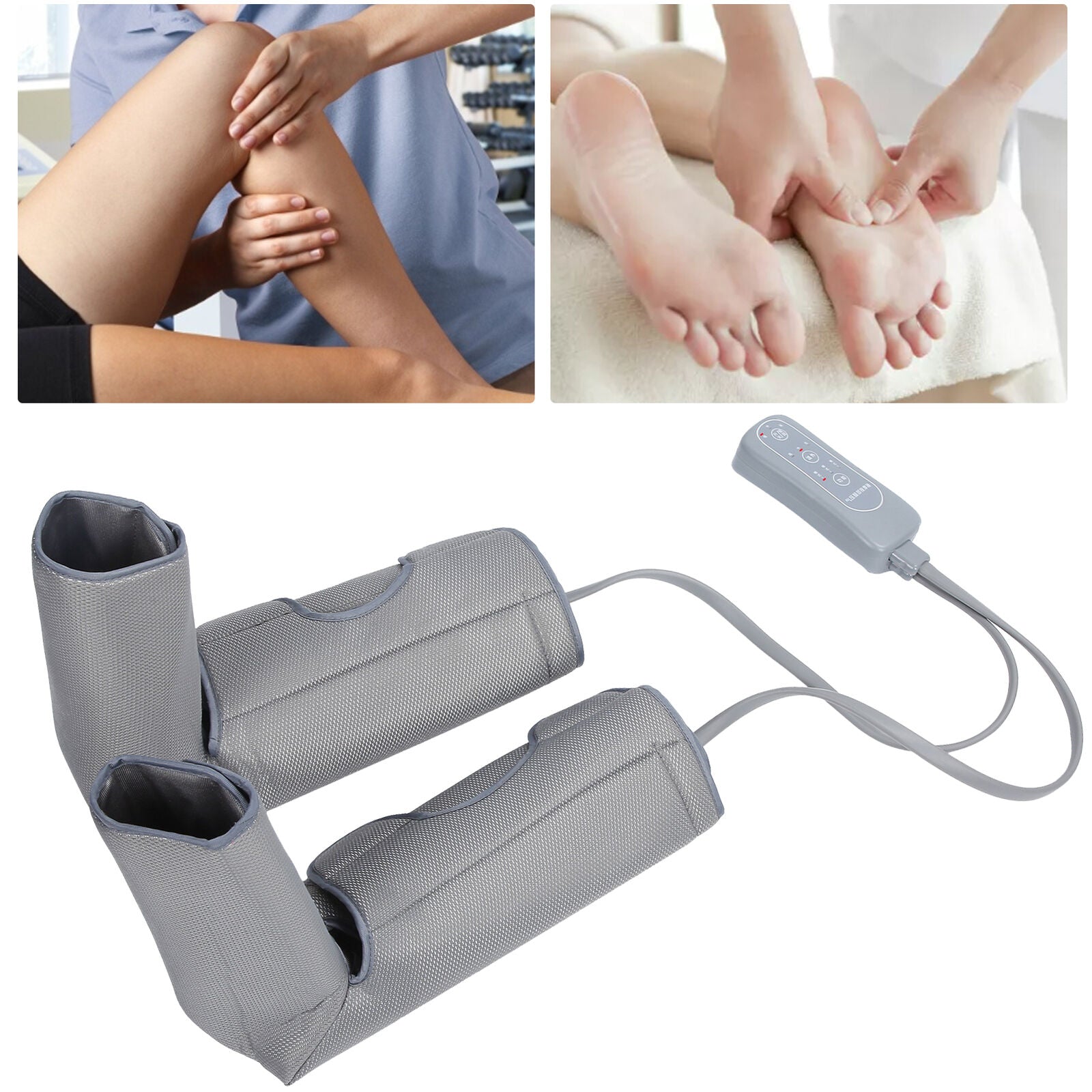 new Leg Massager Air Compression Calf Wrap Massager Massager(US Plug 100-240V) HGF koeek - KOEEK