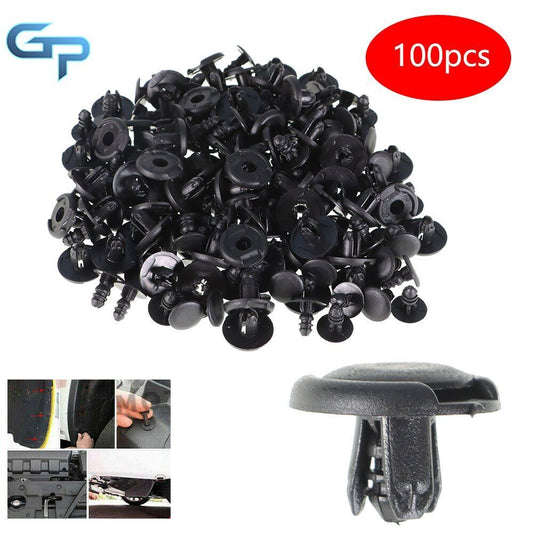 100pcs Auto Nylon Rivet Fastener Expansion Push in Fender Clips 8mm for Honda US