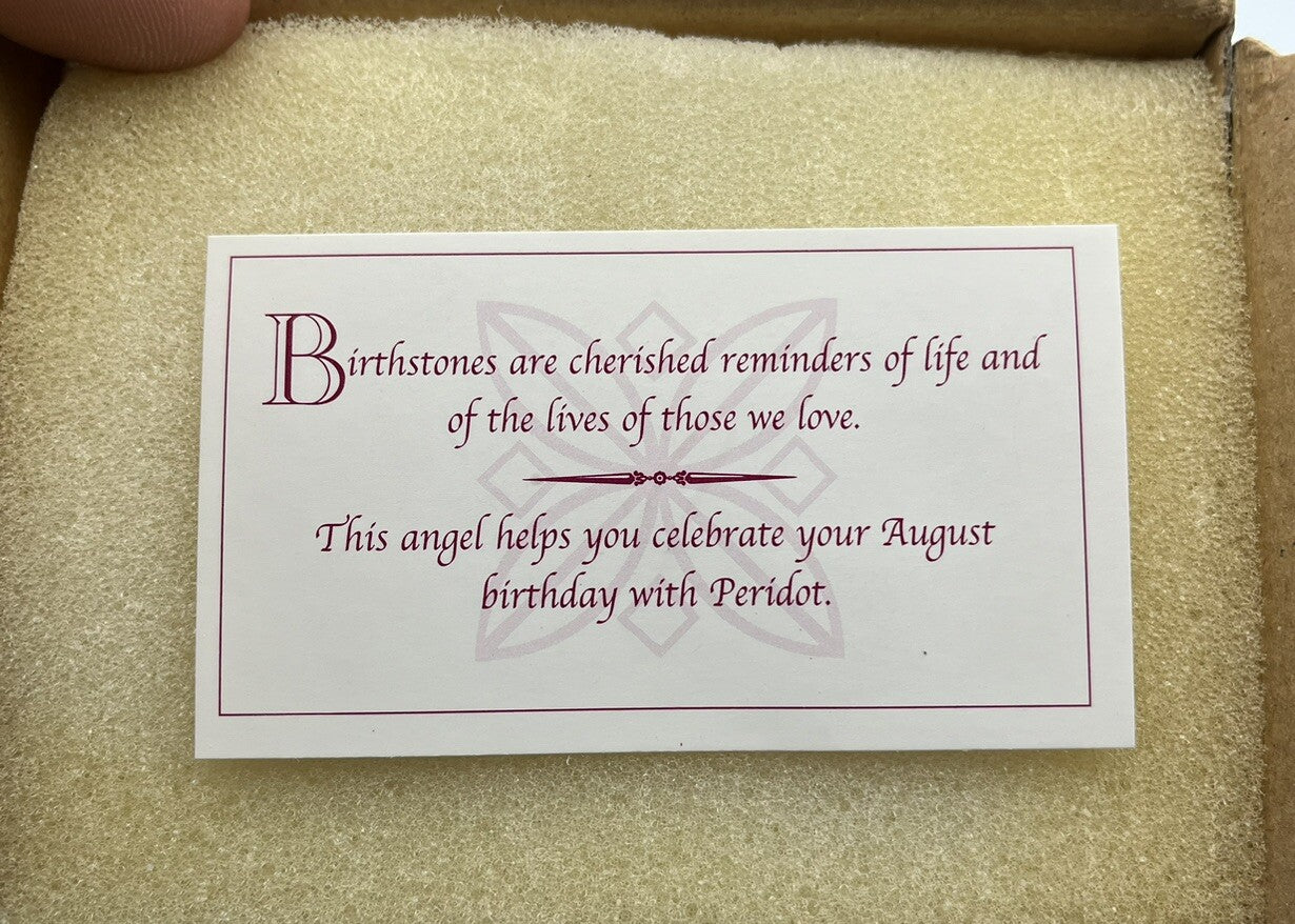 (8) Glass Ornament Angels High Quality Glass Collection Birthstone Angels ! 07FC0E-D4 - KOEEK