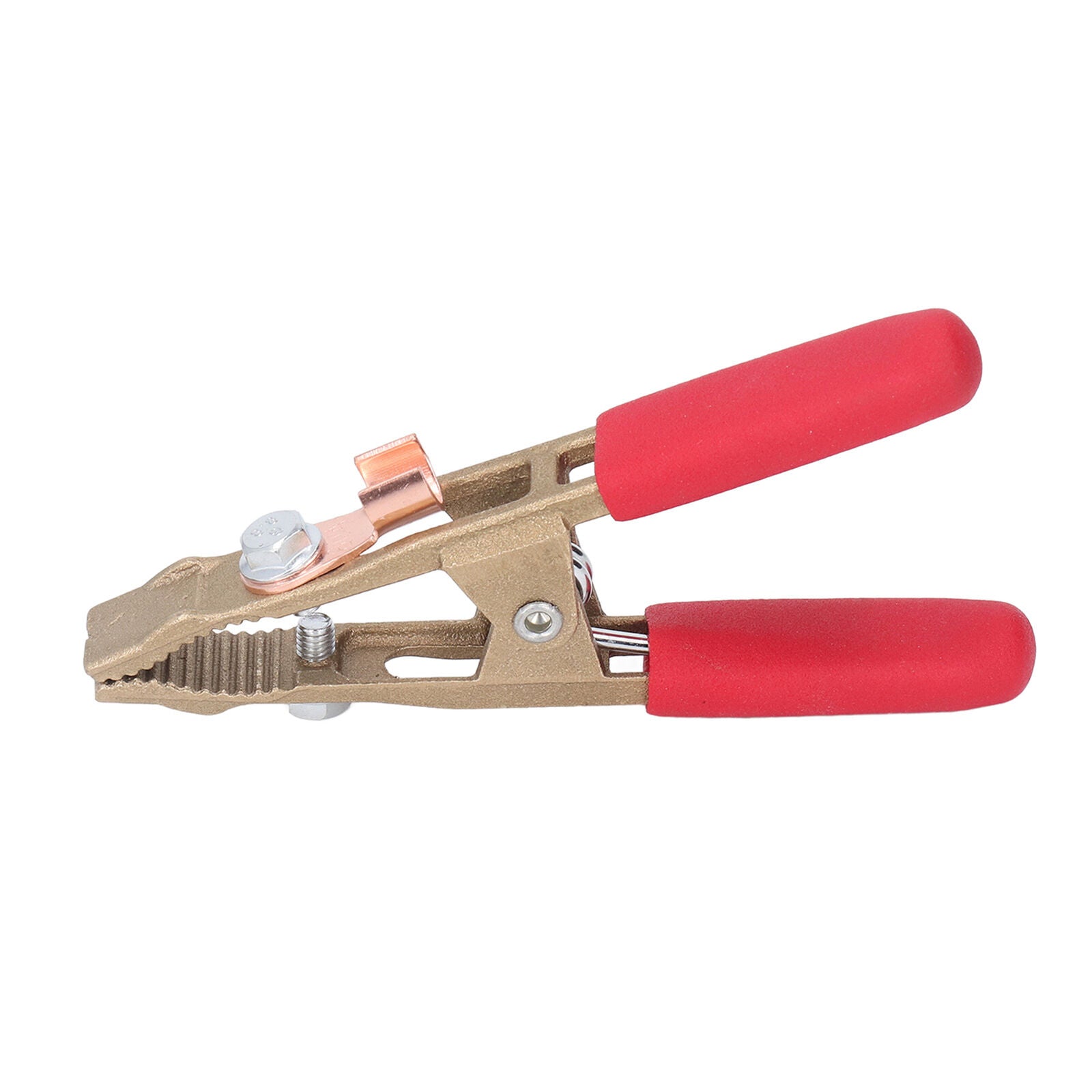 new A Shape Earth Wire Clamp Brass Grounding Clamp Argon Arc Welding Pliers 260A koeek - KOEEK