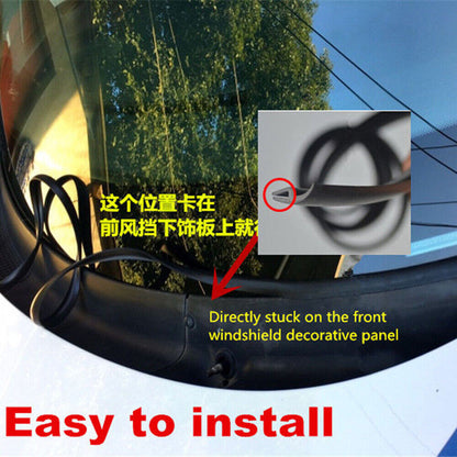 1.7M Seal Strip Trim For Car Front Windshield Sunroof Weatherstrip Rubber Black